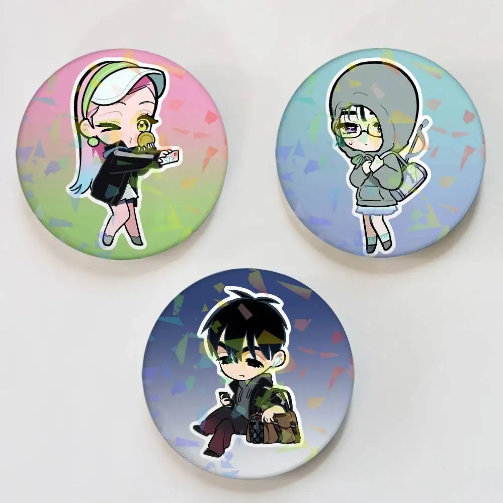 Alien Stage Mizi Sua Ivan Till Hyuna Luka Three Year Limit Cartoon Lapel Pins for Backpacks Briefcase Laser Brooch Clothes Badge
