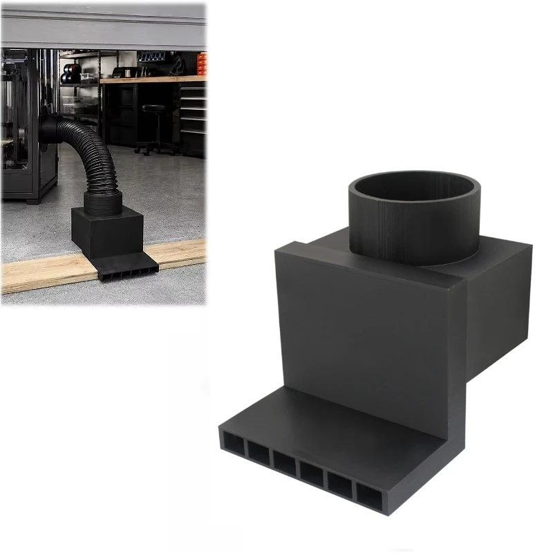 Garage Door Vent Flush Mount Adapter for Gas and Dust Emissions From Laser Engraving Machine Workshops 4/5/6in Exhaust Hose Port