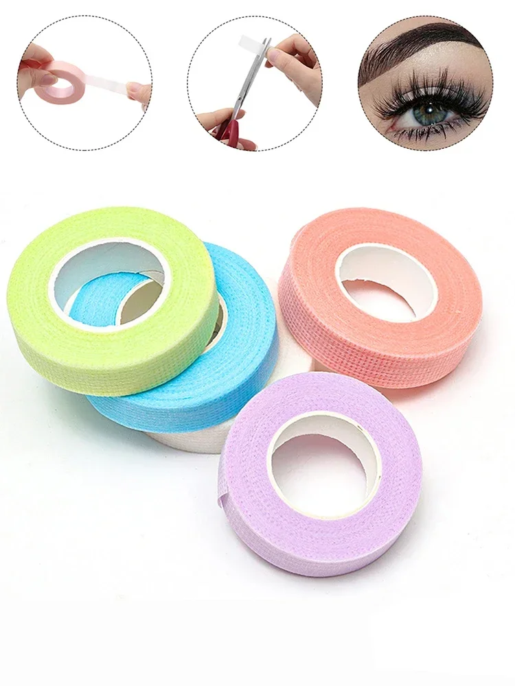 4 Rolls Colorful Eyelash Extension Tapes Professional Medical Soft Adhesive Tapes For Grafting Eye Lashes Makeup Beauty Tools