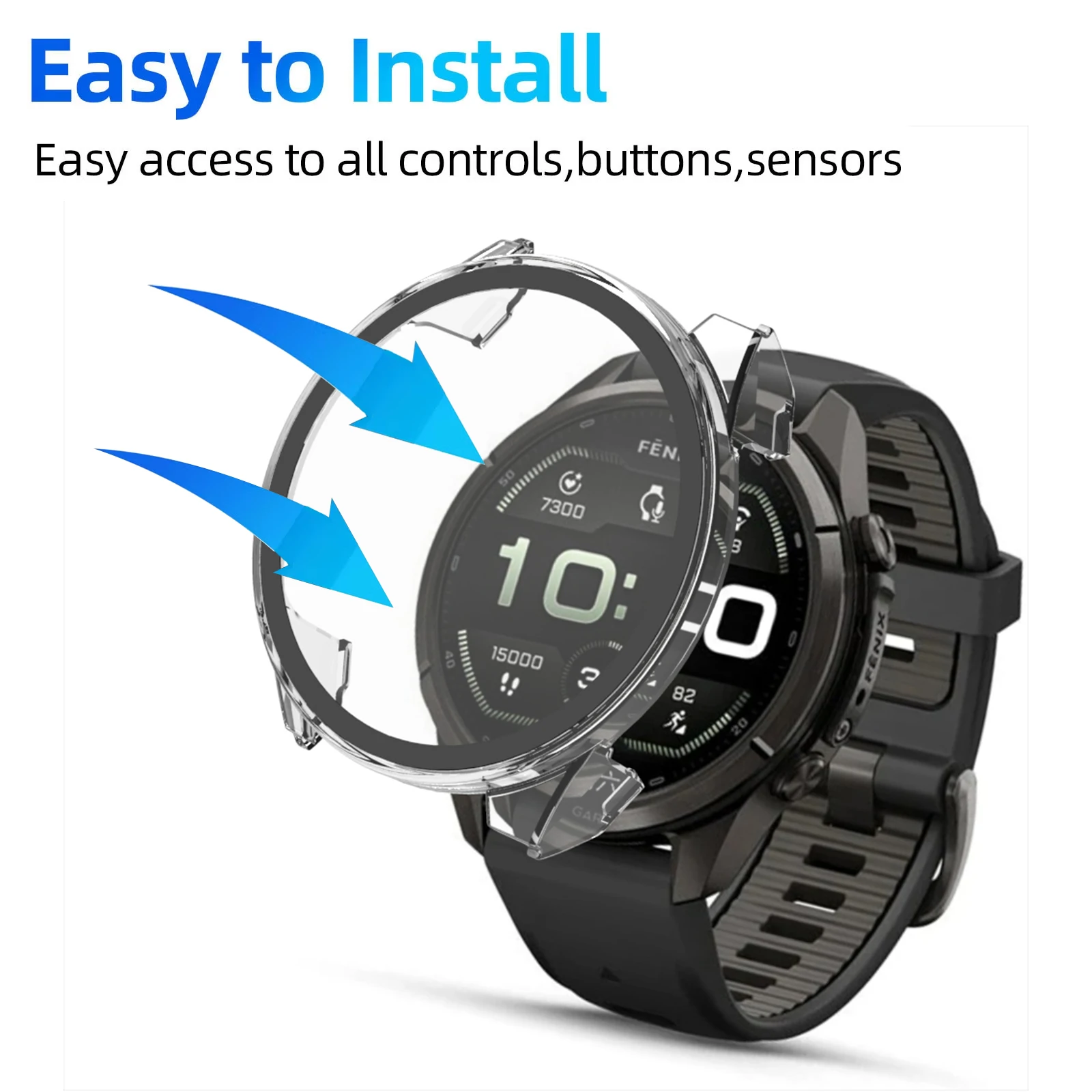 Case+Glass for Garmin Fenix 9 Pro 51mm 47mm Smartwatch Hard PC Bumper Anti-scratch Protective Cover Screen Protector Accessories