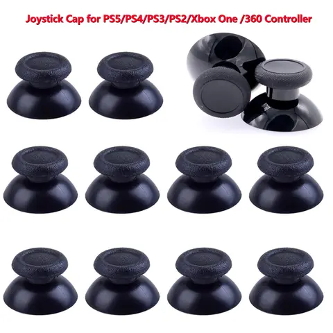 10pcs Replacement Thumbsticks Analog For PS5/PS4/PS3/PS2 Controller Joystick Caps Repair Parts For XBOX ONE /360 Accessories