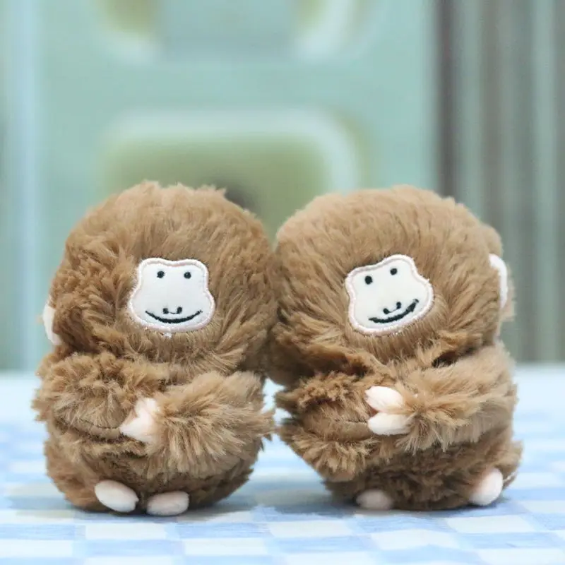 Stuffed Animals Plush Fat Monkey Pendant Kawaii Plush Toys Long Arm Monkey Doll Juguetes Soft Kawaii Backpack Pendant Gift