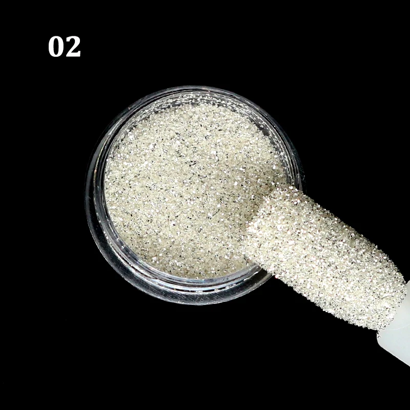 1g Shiny Nail Glitter Sequins 3D Silver White Hexagon Sequins Sparkly Flakes Sandy Powder Dust For Manicure Nails Art Decoration