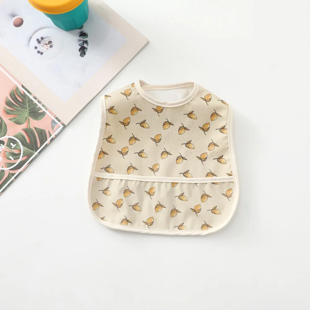 

Comfortable Animal Pattern Baby Feeding Bib Cartoon Bear Baby Drooling Bibs Sleeveless EVA Saliva Towel Burp Apron Boys Girls