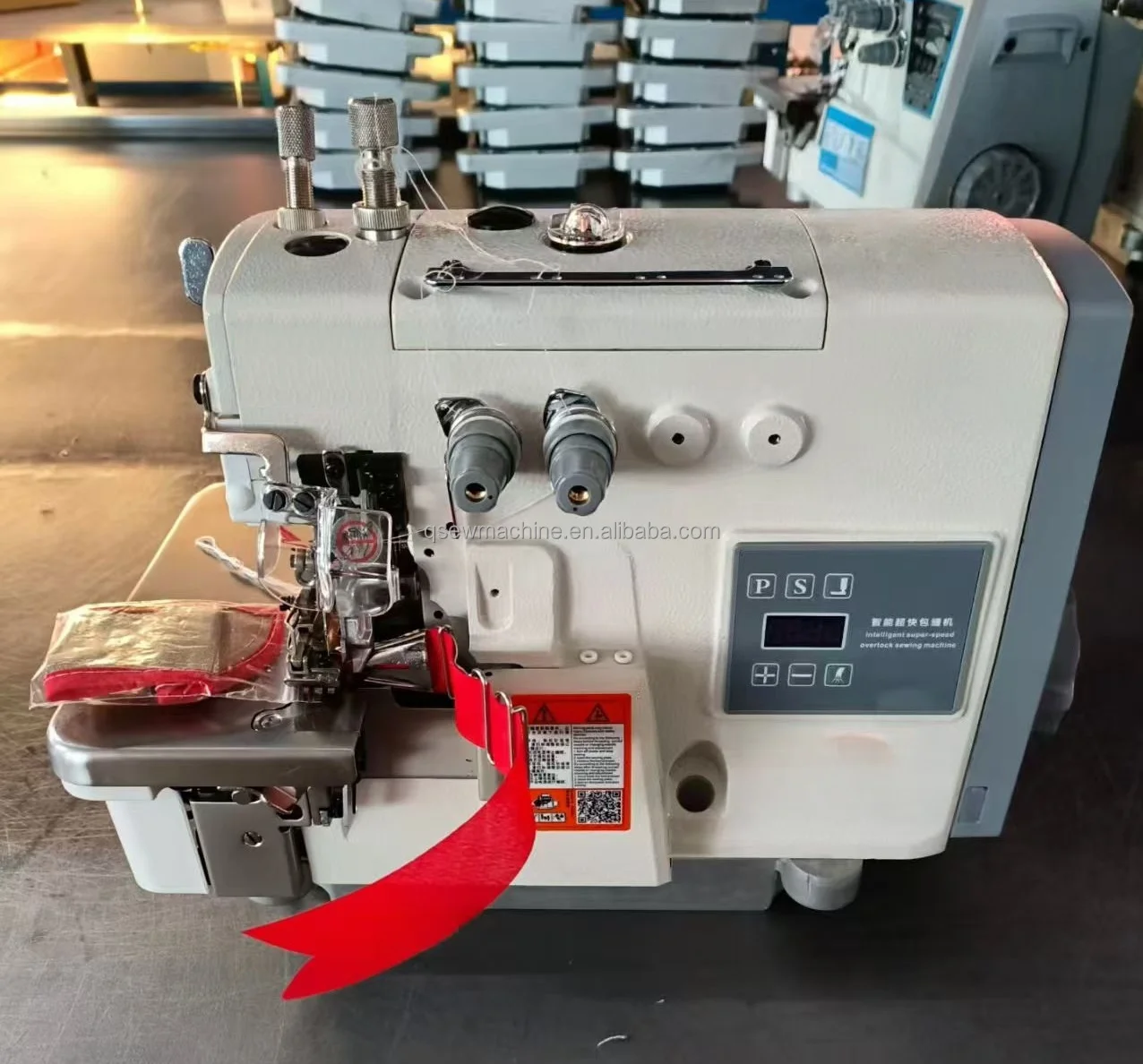 QS-D2H-250 High Speed Pocket Rolled Edge Quilt Blanket Industrial Overlock Heavy Duty Industrial Sewing Machine