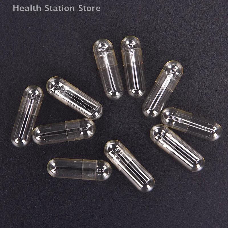 1000 قطعة/3000 قطعة كبسولات فارغة شفافة حبوب باستيليرو Vcaps صندوق منفصل شفاف Pastilleros De Medicinas #2