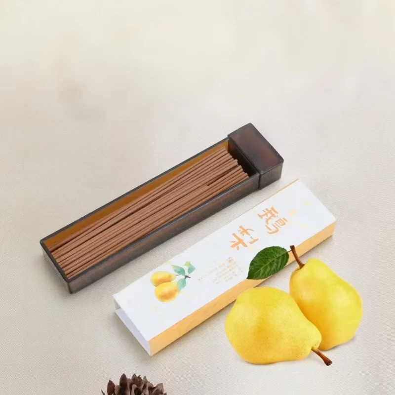 Approximately 55 Pieces of Short Incense Sticks with Coffee, Green Tea, and Pear Scents, Made Using Traditional Methods, with a Long-Lasting Fragrance, Rich Aroma, Refreshing and Invigorating Scent, Deodorizing and Odor-Eliminating Properties. Small Pocket-Sized Incense Sticks, Convenient to Carry, Suitable for Various Indoor and Outdoor Places