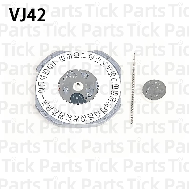 VJ42 Movement Japan New Original VJ42B Quartz Movement 3Hands Date At 3/6 Watch Movement Accessories With Battery Stable Quality