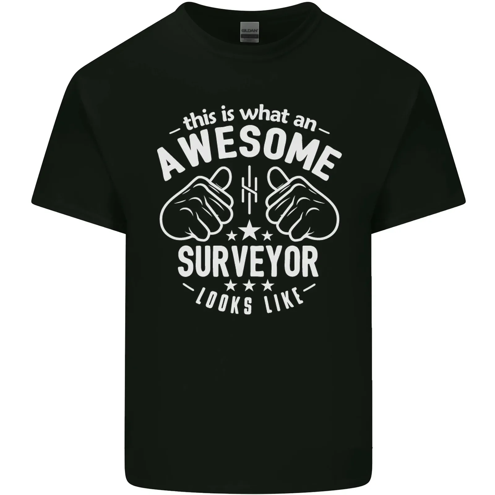 This Is What an Awesome Surveyor Looks Like Mens Cotton T-Shirt Tee Top