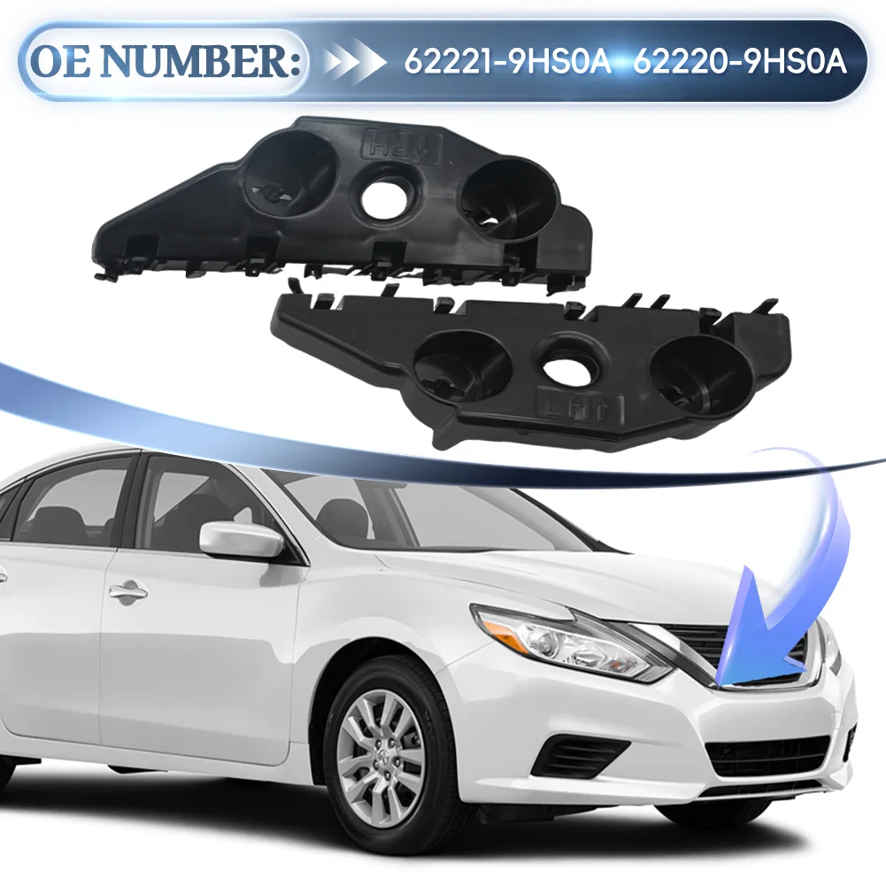 For Nissan Altima Sedan 2016-2018 Pair Front Bumper Retainer Mounting Brackets Set 62221-9HS0A,62220-9HS0A Car Accessories