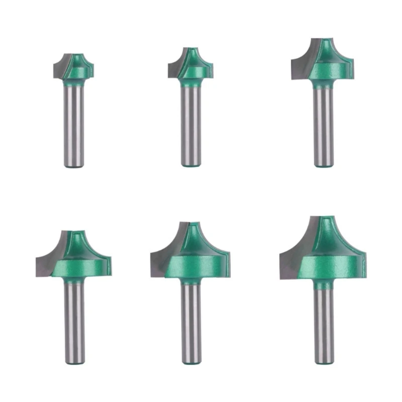 

Q22B Woodworking Milling Cutter 8mm Shank Double R Edges Hard Router Bit For Smooth Carving And Professional Finish