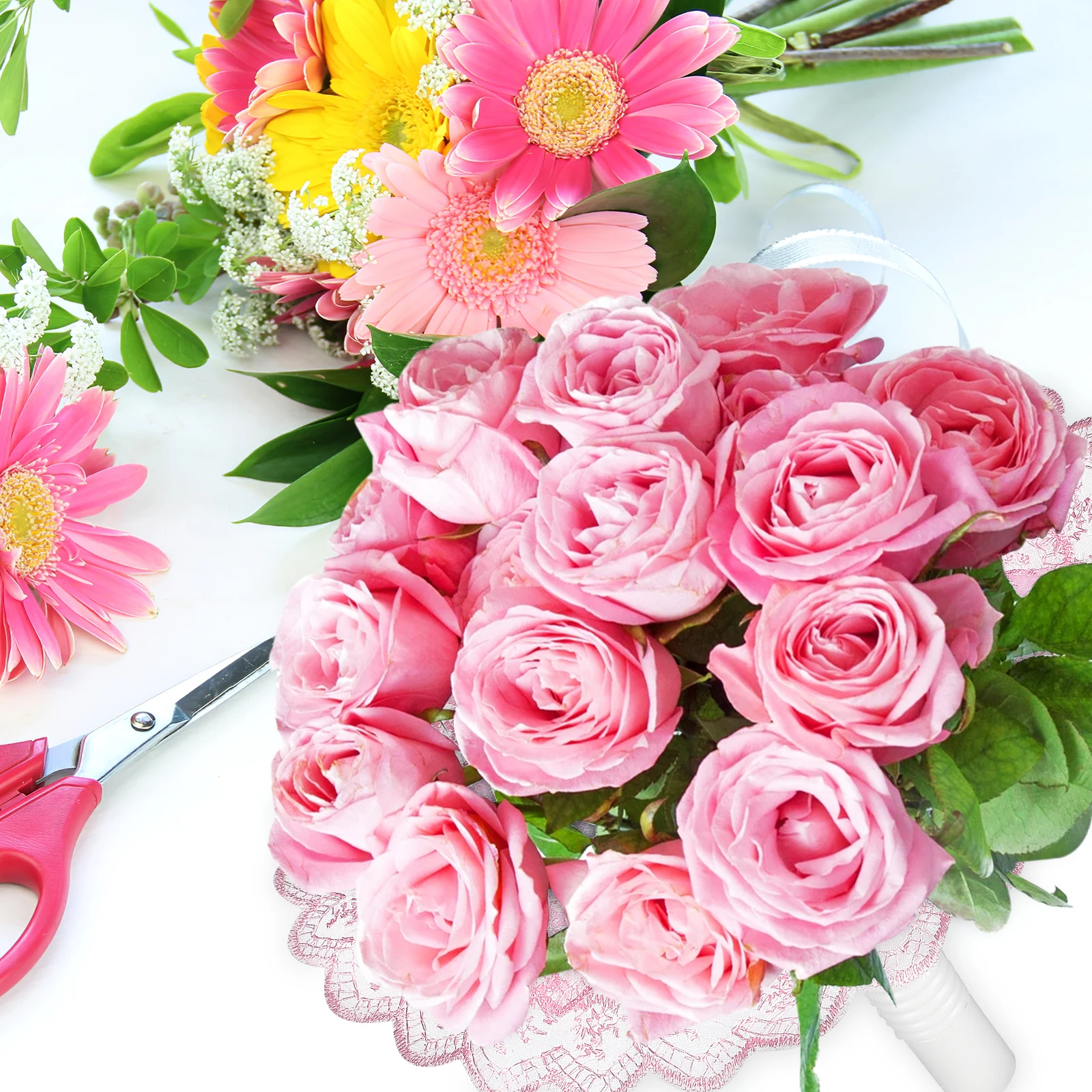 

Wedding Handheld Materials Foam Floral Handle Fresh Bouquet Supplies Bridal Bouquets Flower Arrangement Accessories Bouquet