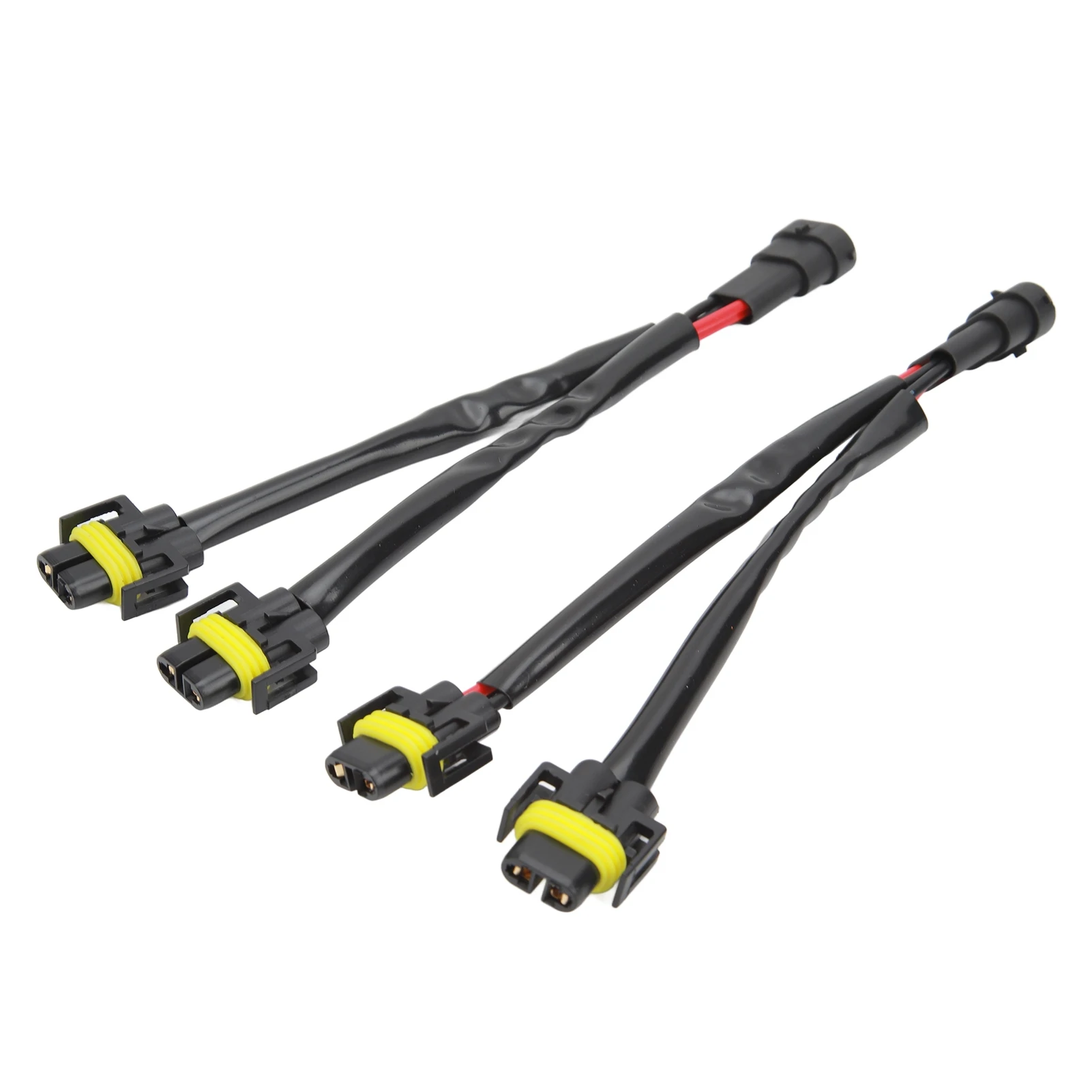 2 Pcs H11 H8 H9 Extension Wiring Harness Male to Female 2 Way Headlight Splitter Wire Harness for Truck Pickup LED Wire Cable Pl