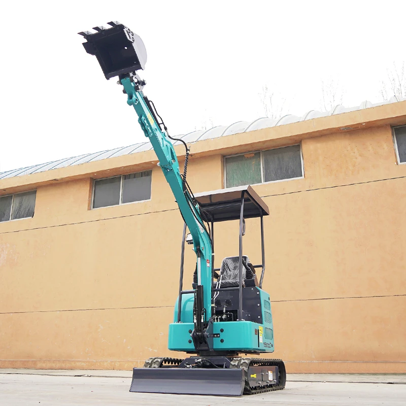 Mini Excavadora hidráulica diésel, herramienta de excavación, equipo agrícola personalizado, 1 tonelada