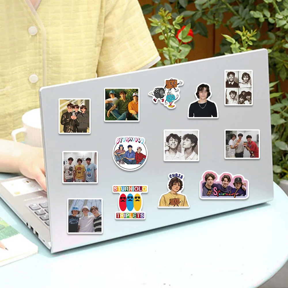 50PCS Funny Sturniolo Stickers Cartoon Character Image Decals For Periphery Laptop Skateboards Fridge DIY Decorate Sticker