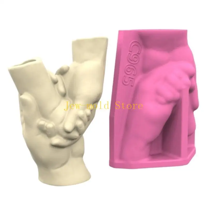

C71B Handmade Silicone Mould Concrete Flower Pots Moulds for Vase