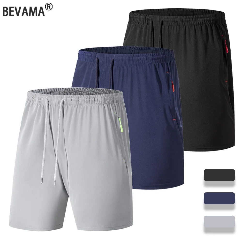 

Summer Men's Sport Shorts Breathable Cool Running Sportswear Solid Color Casual Bottoms Gym Fitness Training Jogging Short Pants