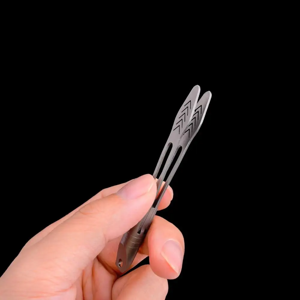 

Keychain Hanger Thick Design Titanium Alloy Tweezers Precision Tool Mini Size CNC Clip Waterproof Durable EDC Tool DIY Projects