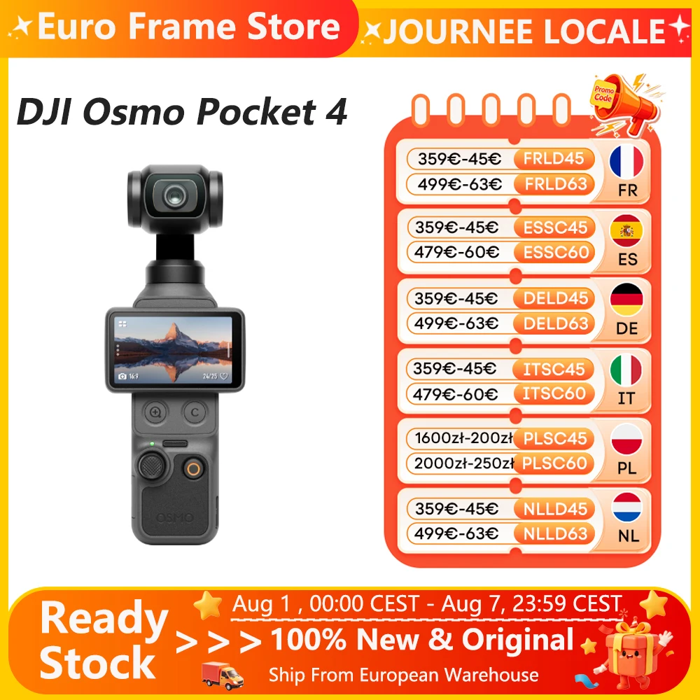 DJI Osmo Pocket 4 — un sensore da 1 pollice in tasca