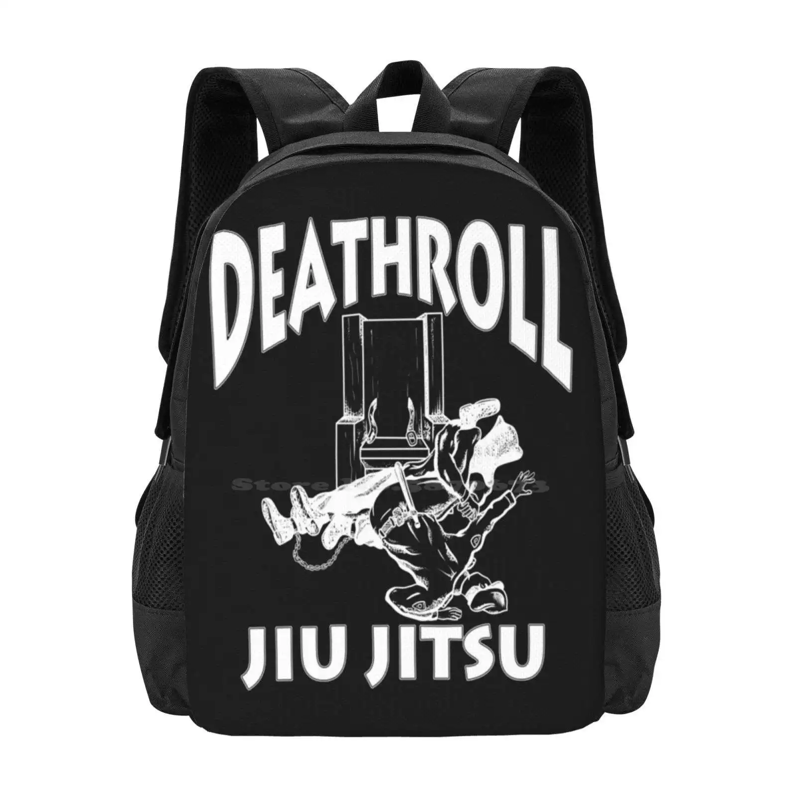 Death Roll Jiu Jitsu Hot Sale Schoolbag Backpack Fashion Bags Bjj 10Th Planet 10P Mixed Martial Arts Retro Grappler Grappling