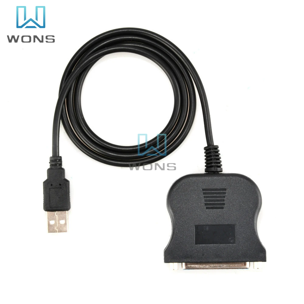 USB to 25 Pinhole Parallel Port Cable Converter DB25 Interface Style Parallel Port Printer Data Cable Connection Cable Adapter