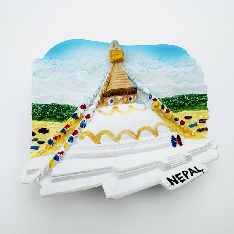 

Resin Nepal Creative Refrigerator Sticker Creative Tourism Souvenir Magnetic Tape 3D Stereoscopic Crafts Gift