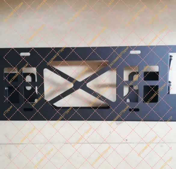 Sliding Winch License Plate Frame with Lock for Raptor F150, Wrangler, Tundra, FJ Cruiser, Prado & BJ40