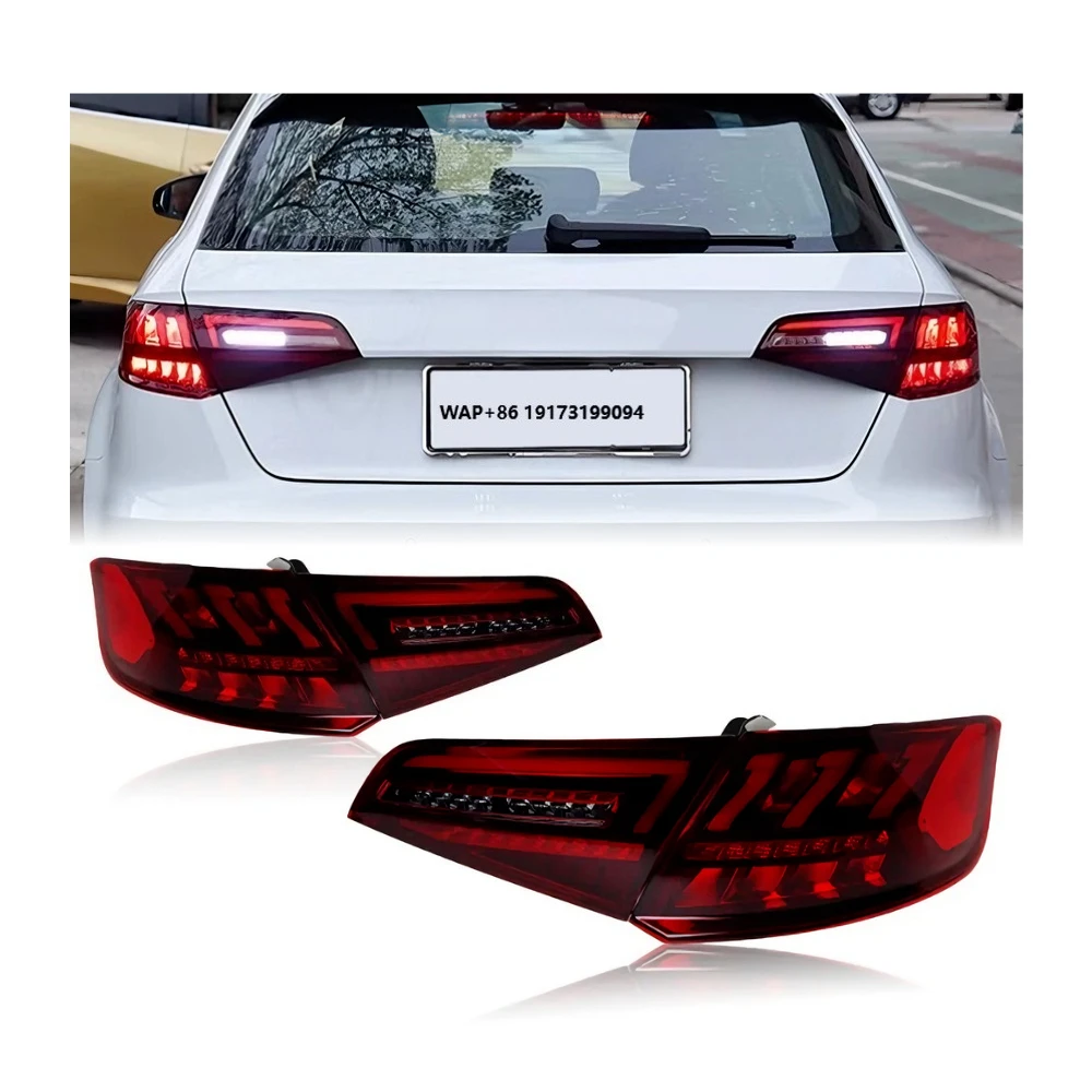 

Задние фонари A3 S3 2013-2020, пара, модифицированные светодиодные задние фонари, дневные ходовые огни, автомобильные аксессуары