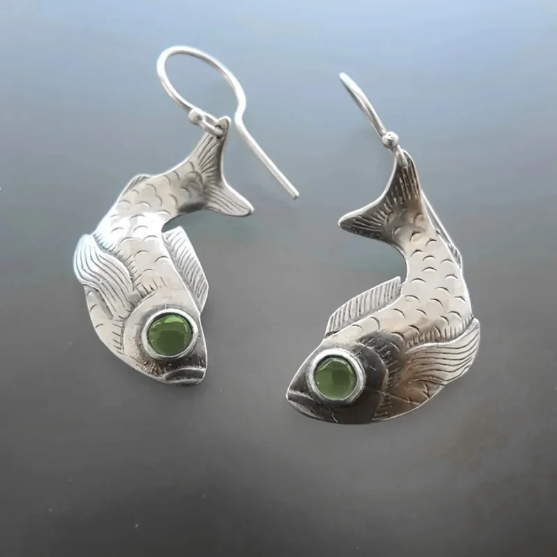 Vintage Fish Shape Earrings for Women Fashion Wholesale