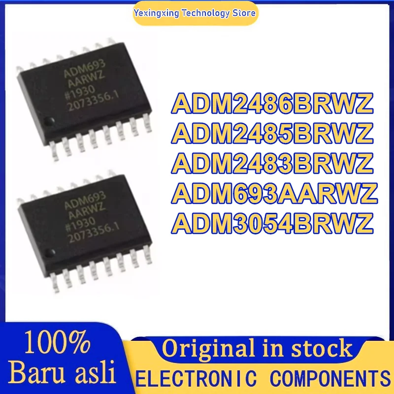10 قطعة ADM693AARWZ ADM2483BRWZ ADM2485BRWZ ADM2486BRWZ ADM3054BRWZ ADM693 ADM2483 ADM2485 ADM2486 ADM3054 IC رقاقة SOP-16 في المخزون
