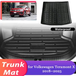 Car Trunk Mat for Volkswagen VW Teramont X Atlas Cross Sport 2018~2025 Boot Waterproof Cargo Pad Liner Cover Carpet Accessories