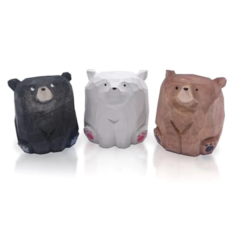 Handmade Cute Bear Decoration Desk Statue Cute Home Decor, Gifts For Teachers, Colleagues And Friends Durable Easy Install