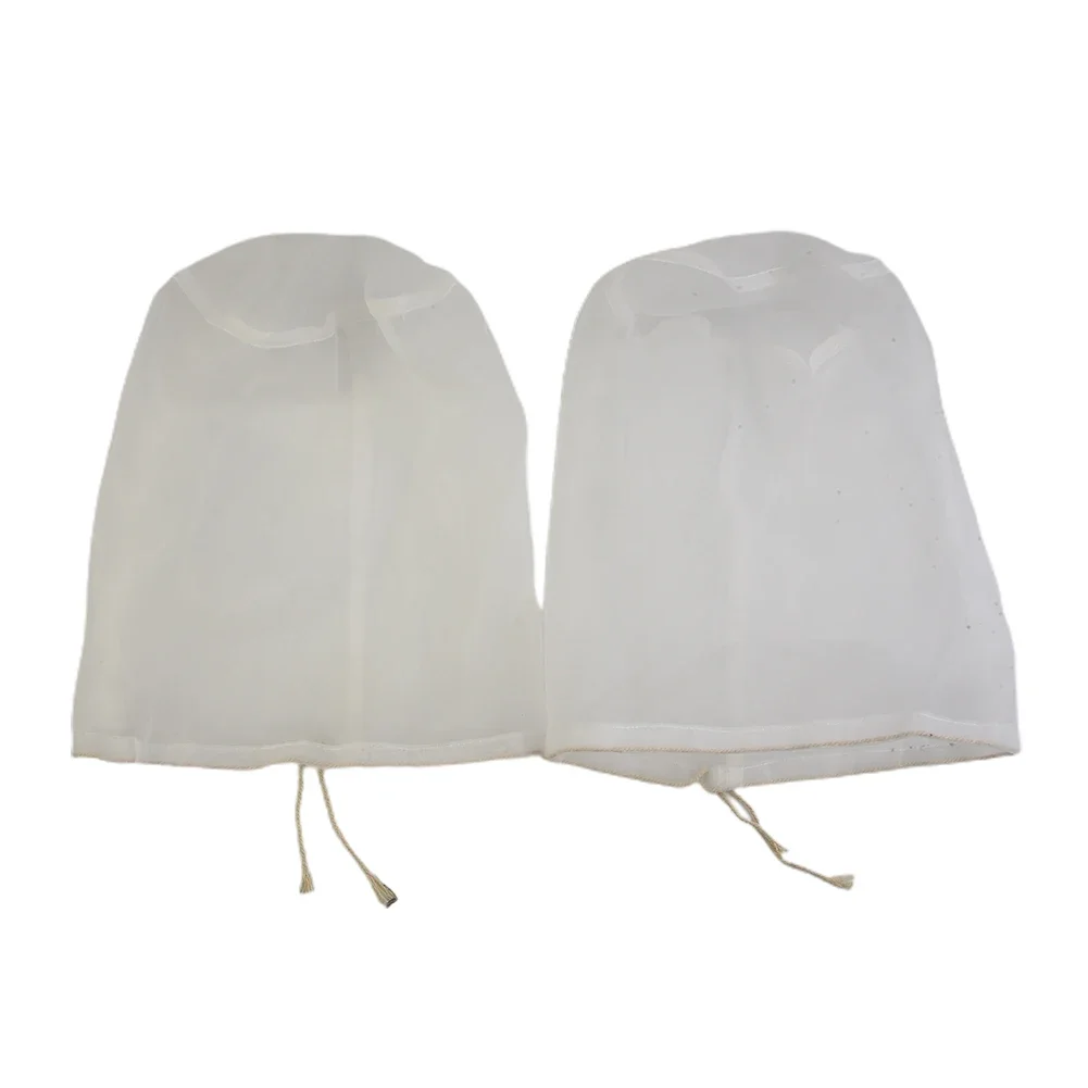 Wine Reusable DIY 20x30cm Straining Bags Fine Mesh Home brew Food Homebrew Filter Bags Beer Kettle Nylon 2pcs New
