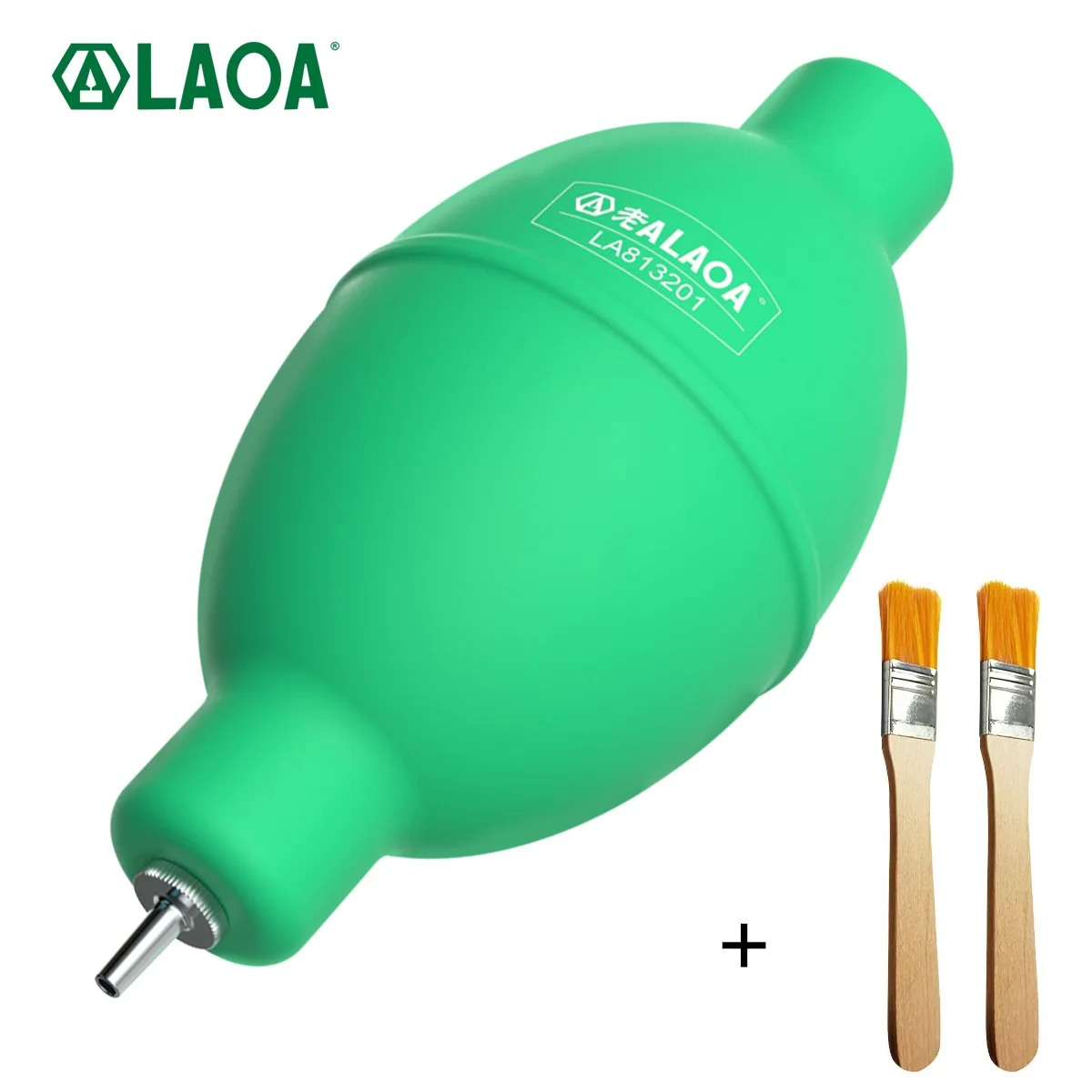 

LAOA Green Powerful Dust Blower Sphere Succulent Water Sprayer Ear Washer Dust Removal Instrument With Small Brush