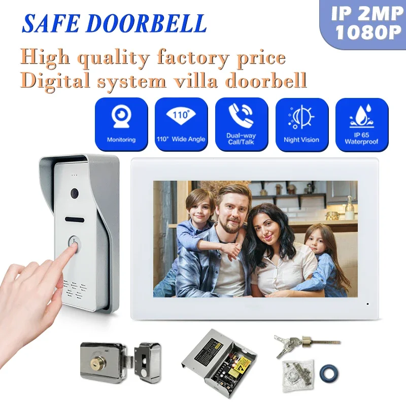 

High-Quality Video Recording Access Control System Door Lock Intercom Camera Smart Video Doorbells Digital Allow Or Deny Access