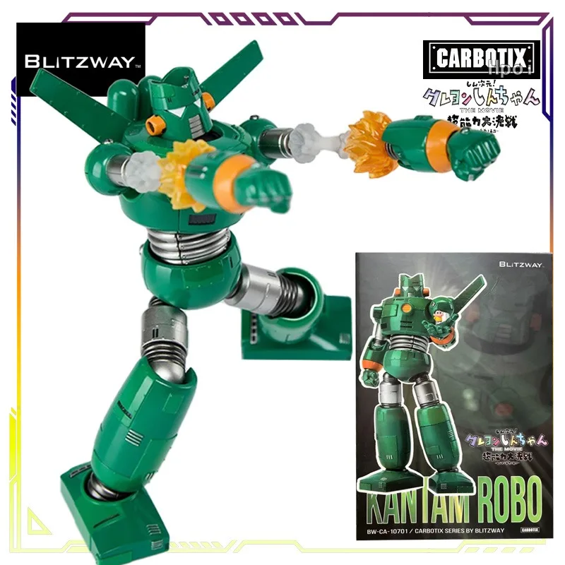 BLITZWAY Oryginalny CARBOTIX Crayon Shin-chan Seria Robot Stalowy Most Anime Figurka Akcji Model Zabawka Ruchoma Figurka Prezent dla Chłopców