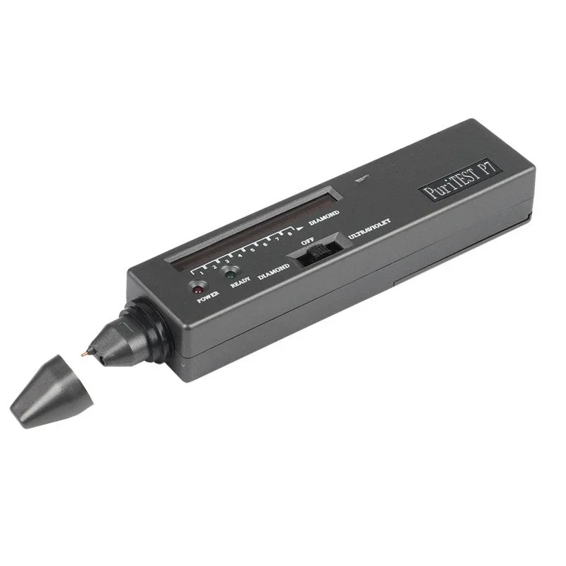 Diamond moissanite detector, set of thermal conductivity meter, drilling pen