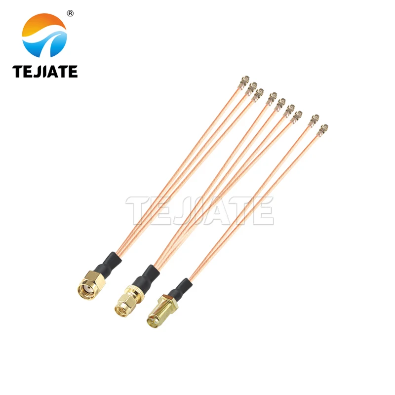 Image of 1 Stück 0,1 m SMA-Buchse auf 4 Stück 5 Stück uFL/u.FL/RF Antena UFL Seat RG178 Pigtail-Kabel