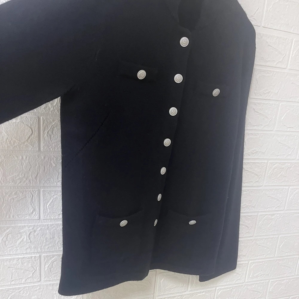 【Gift Free】2026 Women Jacquard Knit Cardigan V-Neck Long Sleeve Button Pocket Cozy Casual Lady Sweater Top