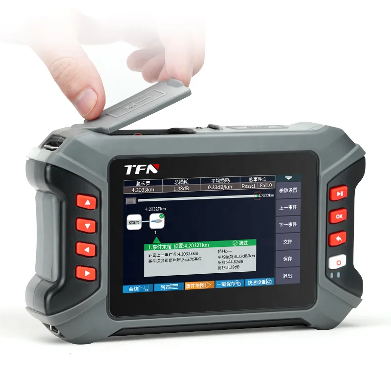 TFN MN3 SM 1310nm/1550nm 28/26dB متعدد الوظائف جهاز عالي الدقة OTDR Mini OTDR جهاز اختبار الألياف البصرية
