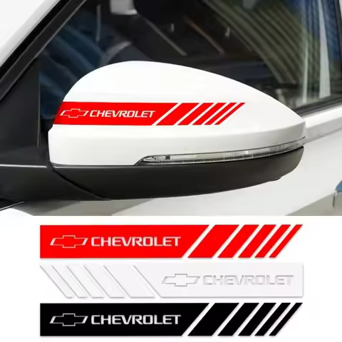 2x Car Rearview Mirror Stickers PVC Side Stripe Decal For Chevrolet Cruze Captiva Sonic Spark Onix Aveo Orlando Sail Accessories