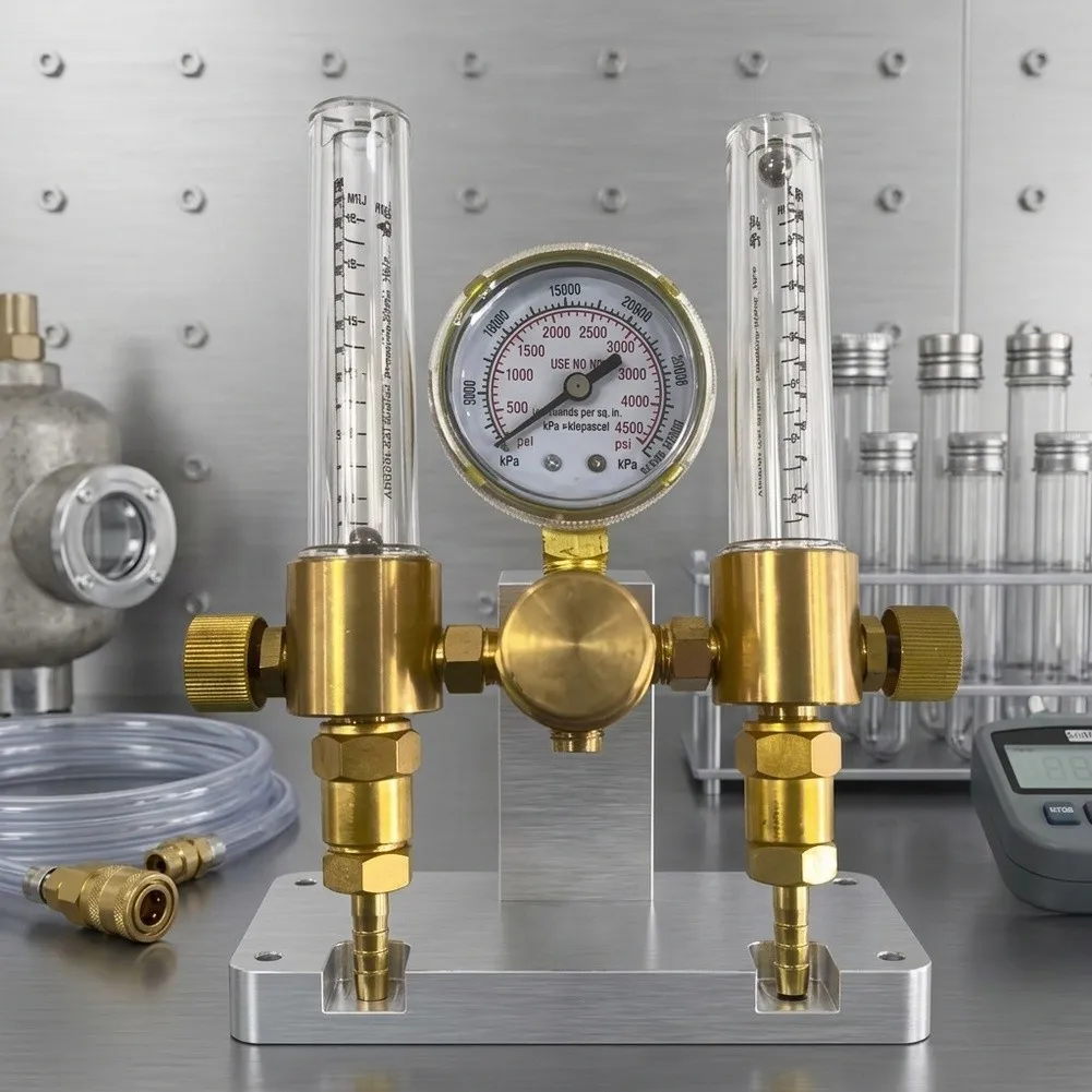Industrial-Grade Brass 191 For Argon Pressure Regulator with Outlet Configuration for Reliable Gas Flow  Industrial-Grade