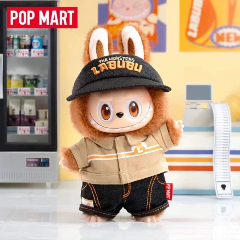 POPMART THE MONSTERS Labubu نكهة غريبة سلسلة متجر الراحة الغراء أفخم بطاقة معلقة الشكل المرأة 100% أصيلة