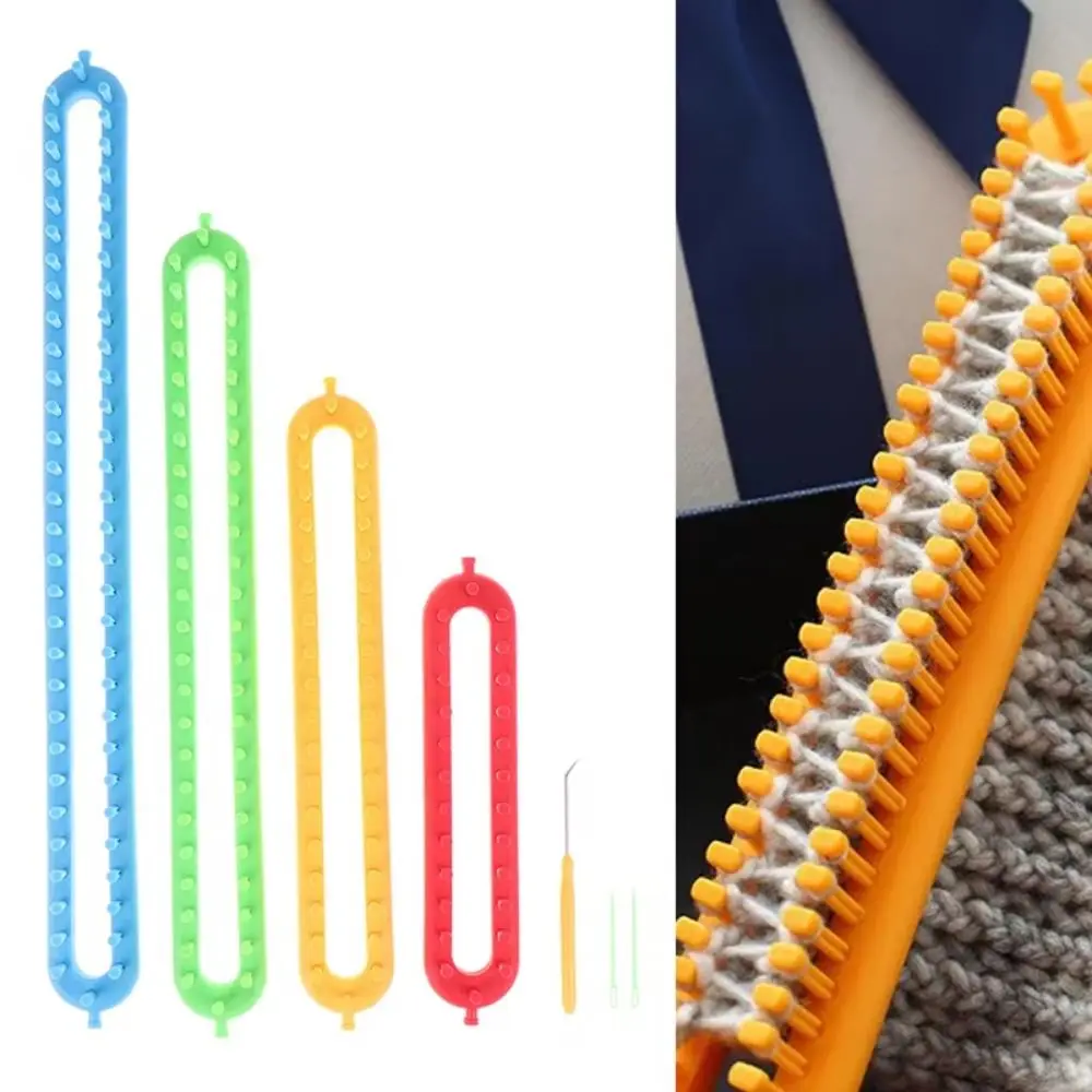 Durable 26/36/47/58cm Weaving Loom Knitting Kit DIY Handmade Craft Wool Knitter Rectangle Braiding Tool