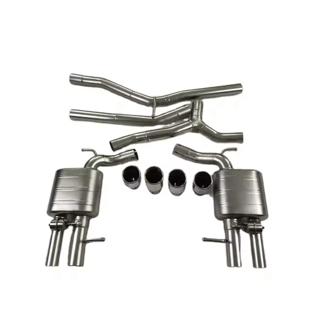 

Car Pipe Muffler Custom Exhaust System with Downpipe Exhaust Pipe Catback Stainless Steel Dual Exhaust Tip