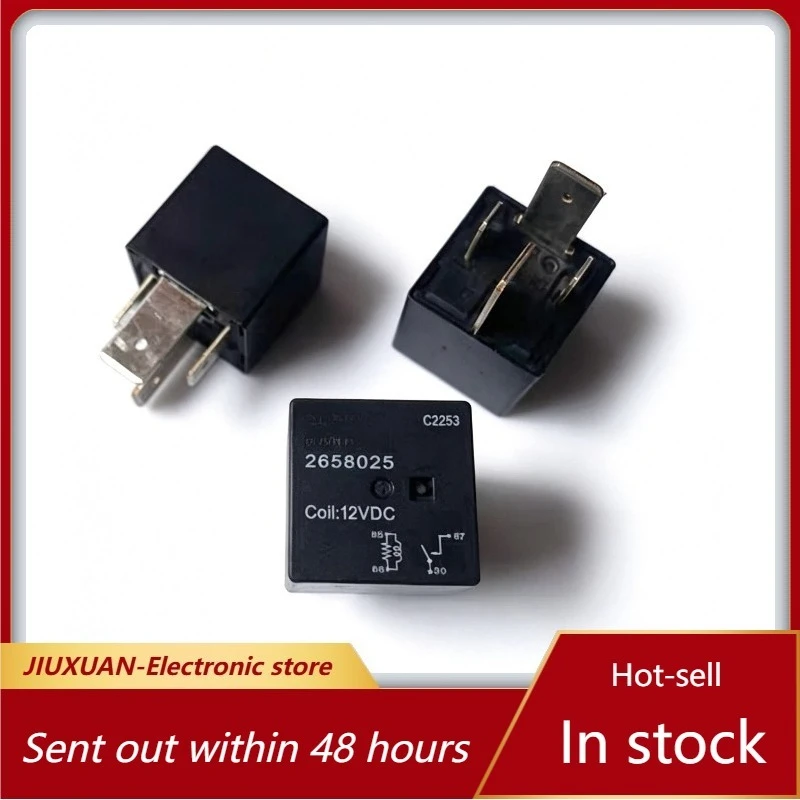 New 1pcs/lot 2658025 12VDC 4Pin Sealed Excavator Automotive Relay