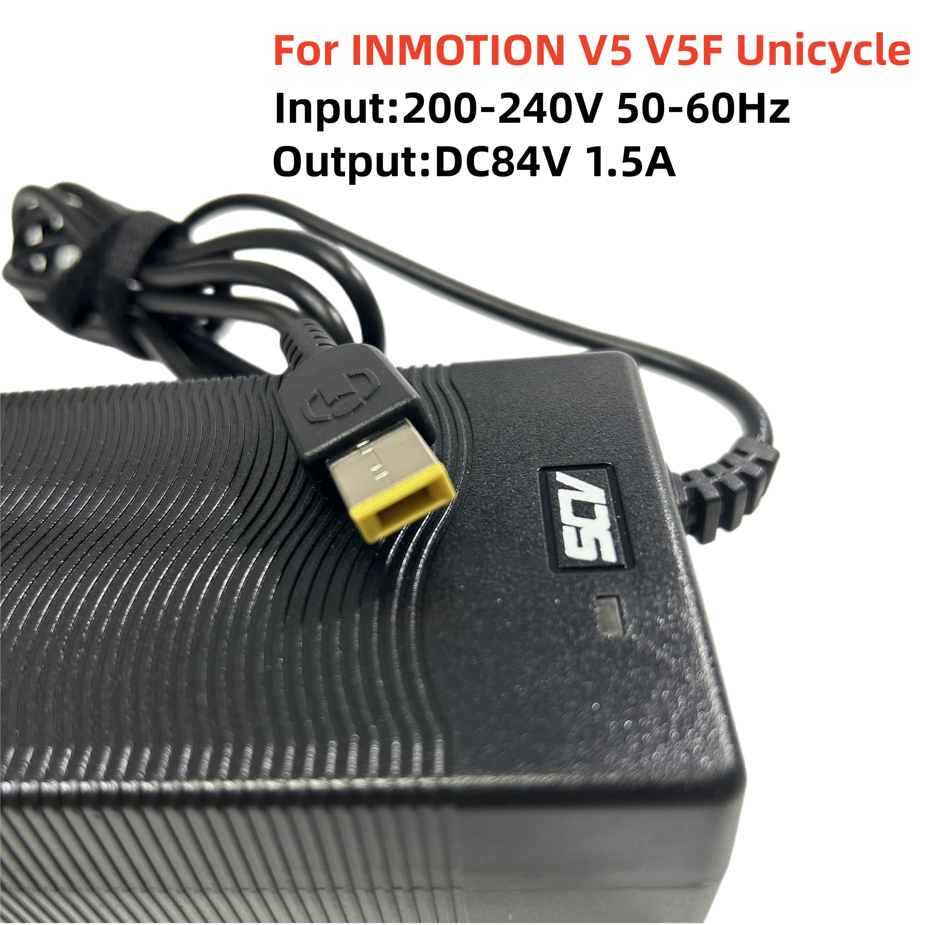 Oryginalna ładowarka INMOTION do V5 V5F 200-240V monocycle skuter utrzymujący równowagę 84V 1.5A Li-na części do zasilanie do ładowarki akumulatorów