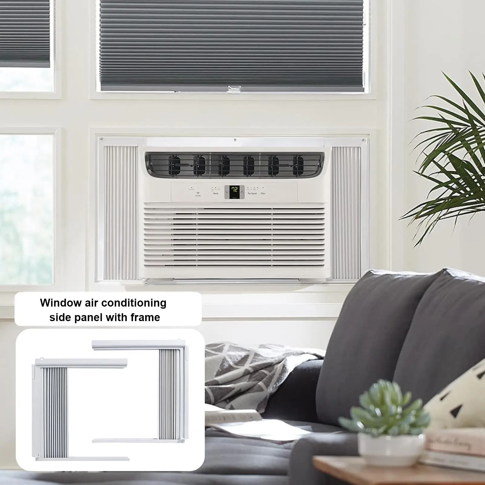 Window Unit Side Panels Soundproof Air Conditioner Cover Surround Insulation Side Panels For Window AC Unit For Home Bedroom
