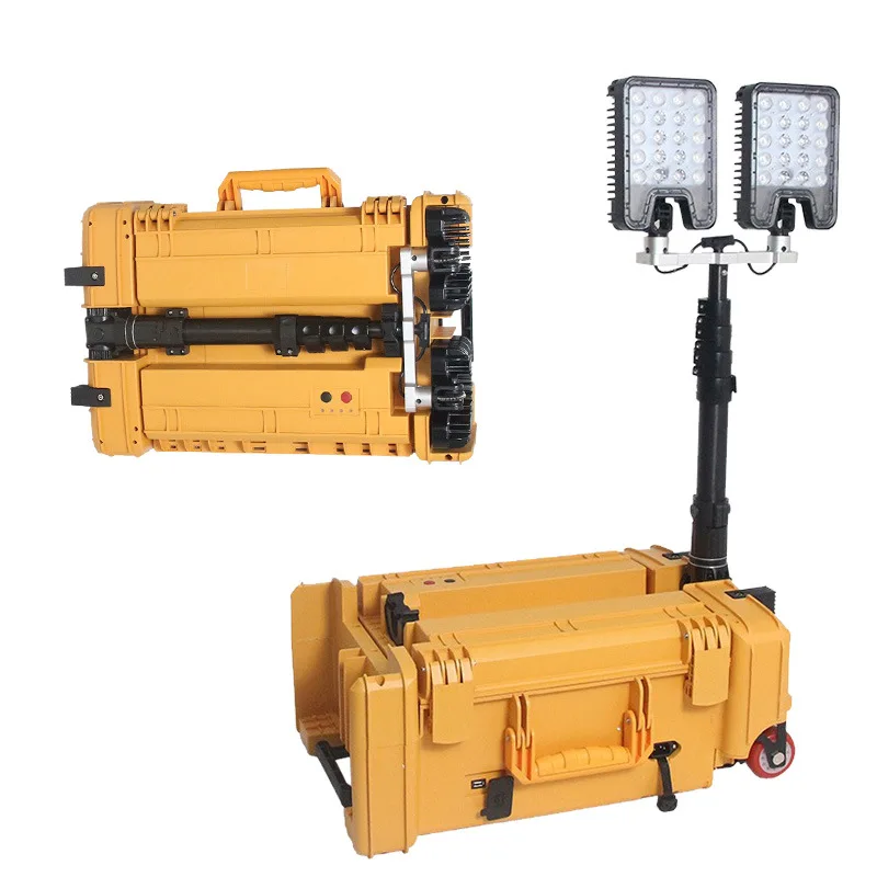 Mobile lighting system HR6118 rechargeable LED mobile work light 120W warning spotlight floodlight y