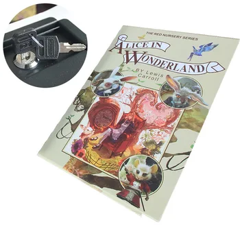 Adereços clássicos Livro Caixa de Depósito Compartimento Secreto Armazenamento Decoração Segurança armazenamento oculto Cofre Chave Segura/Bloqueio do Código